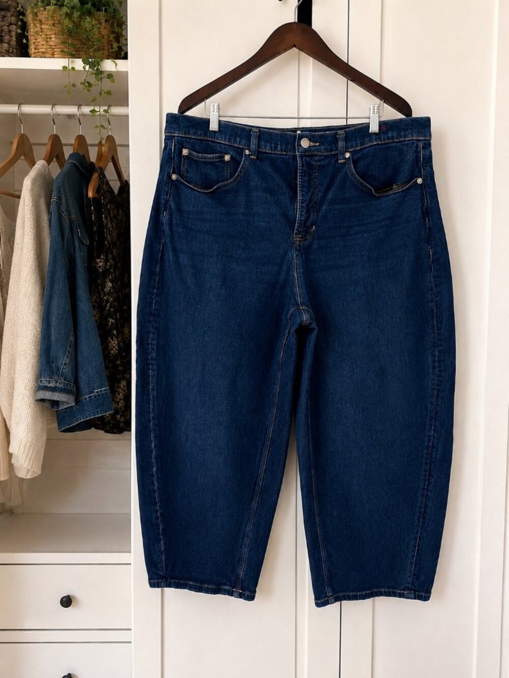 SPANXshape Authentic 360 Barrel Leg Jeans 2XL Plus Size